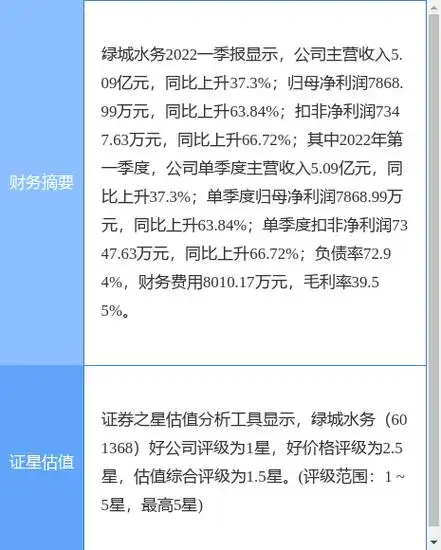 绿城水务投资分析 - 2024年财务与估值报告